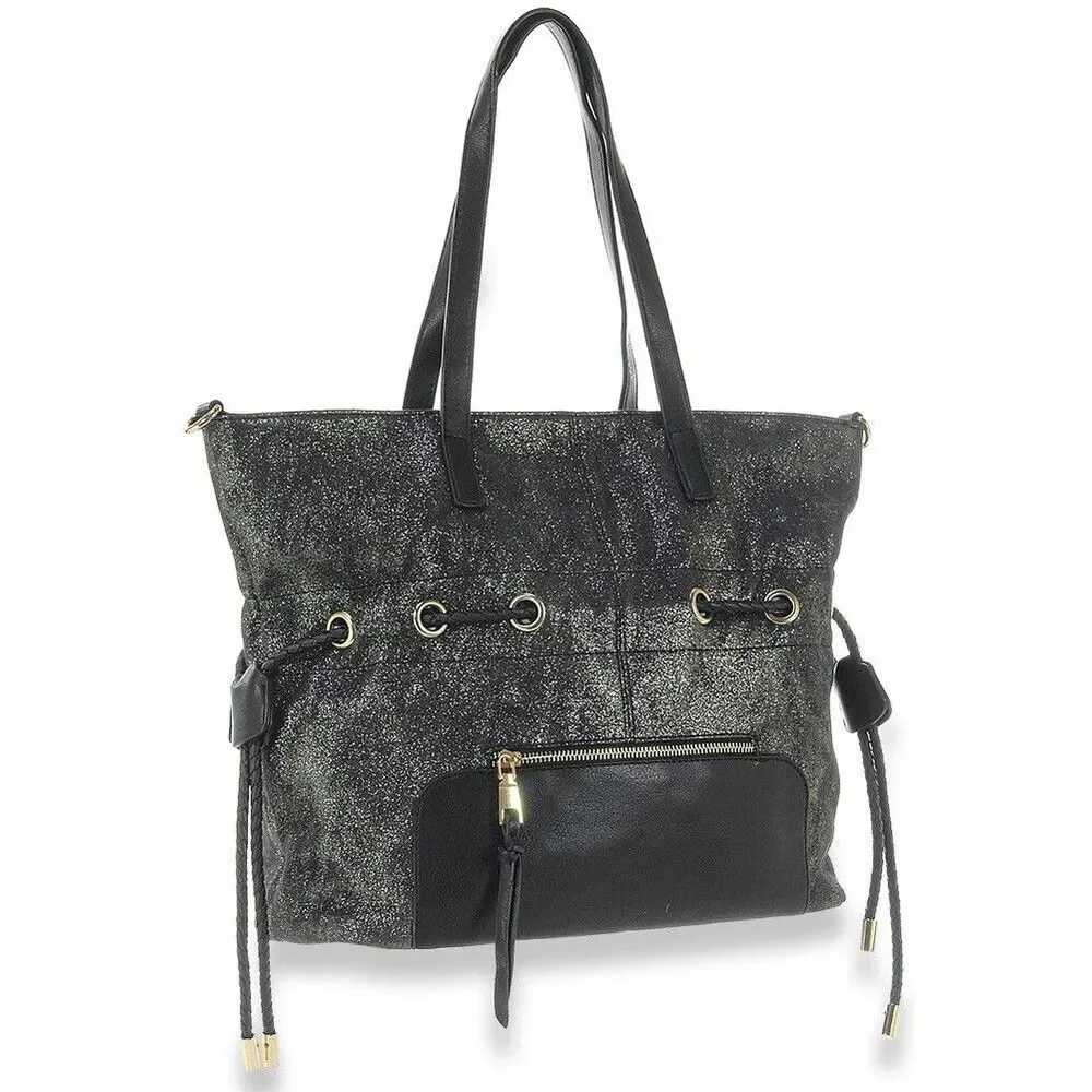 Sparkling Drawstring Tote Handbag